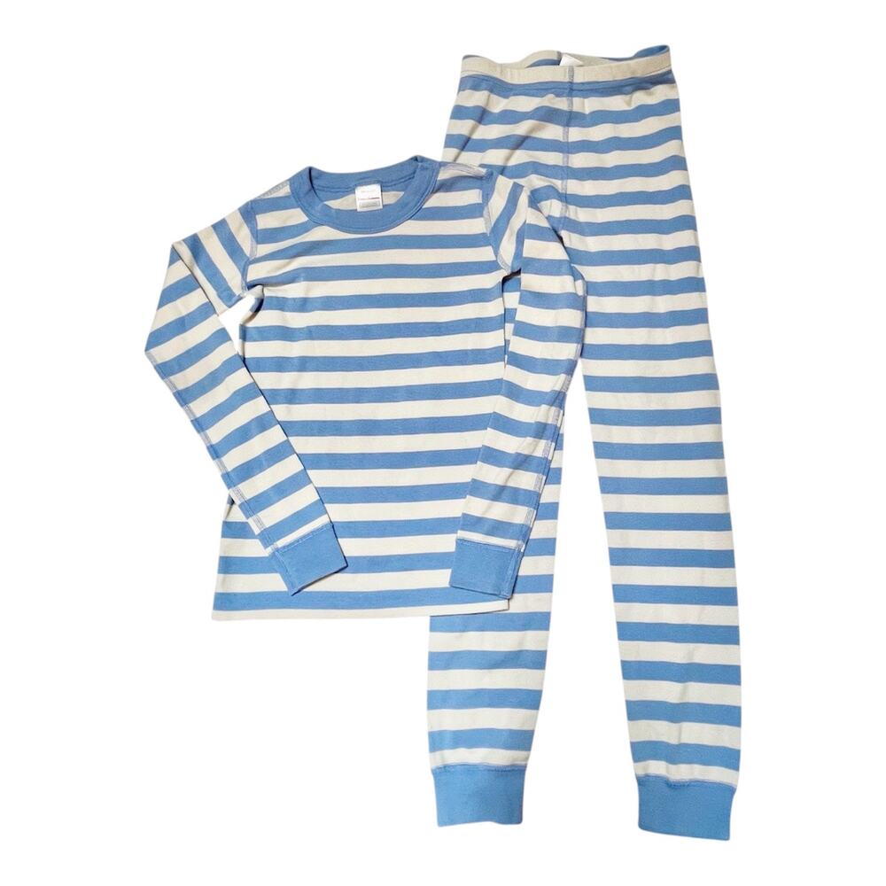 Hanna Andersson Striped Organic Cotton PJ Set Size 8